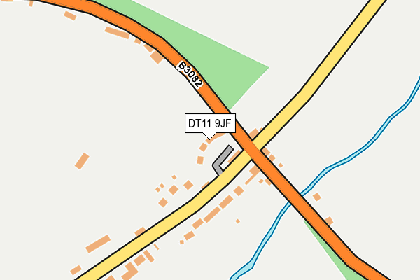 DT11 9JF map - OS OpenMap – Local (Ordnance Survey)