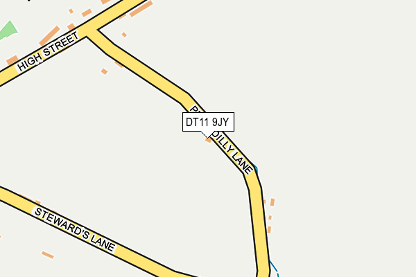 DT11 9JY map - OS OpenMap – Local (Ordnance Survey)