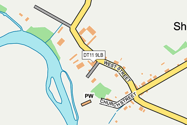 DT11 9LB map - OS OpenMap – Local (Ordnance Survey)