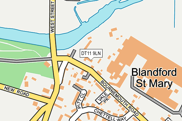 DT11 9LN map - OS OpenMap – Local (Ordnance Survey)