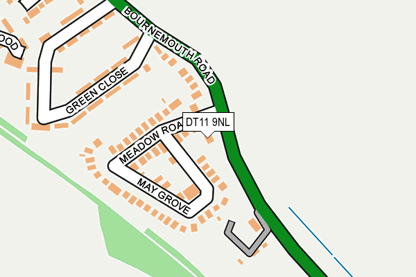 DT11 9NL map - OS OpenMap – Local (Ordnance Survey)