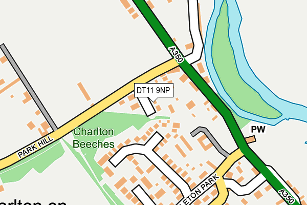 DT11 9NP map - OS OpenMap – Local (Ordnance Survey)