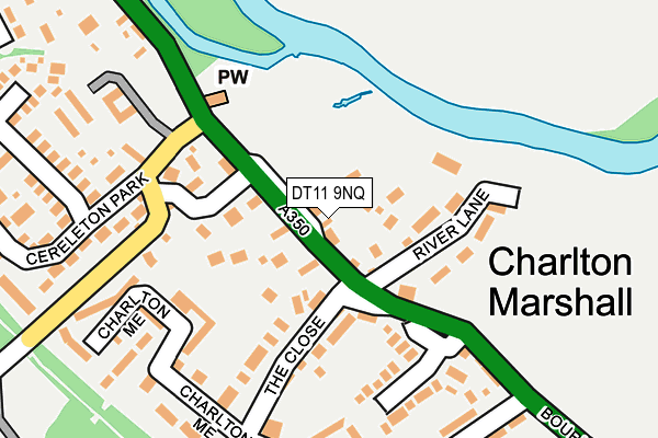 DT11 9NQ map - OS OpenMap – Local (Ordnance Survey)