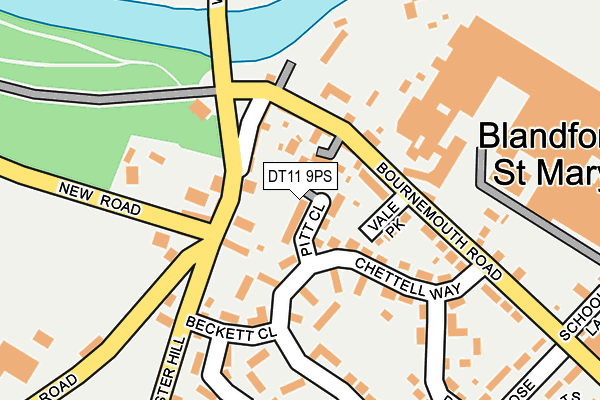 DT11 9PS map - OS OpenMap – Local (Ordnance Survey)