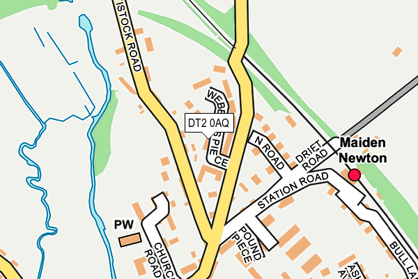 DT2 0AQ map - OS OpenMap – Local (Ordnance Survey)