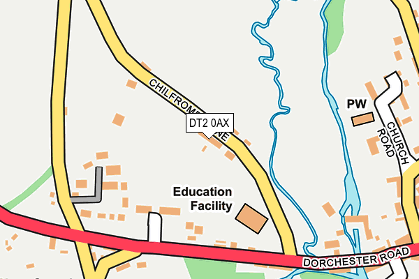 DT2 0AX map - OS OpenMap – Local (Ordnance Survey)
