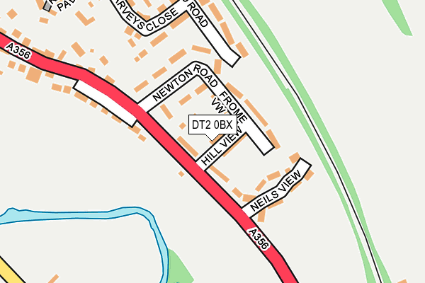 DT2 0BX map - OS OpenMap – Local (Ordnance Survey)