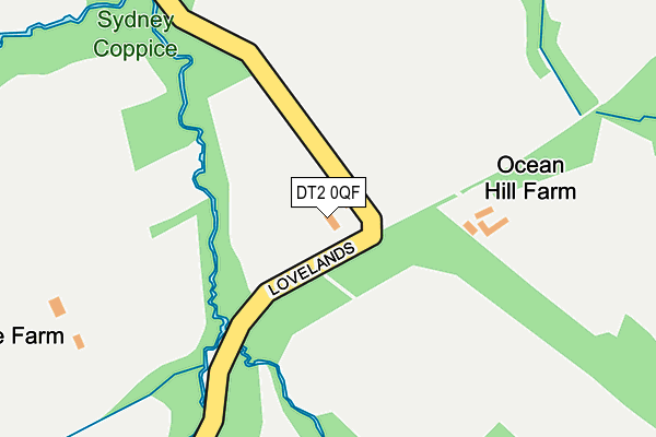 DT2 0QF map - OS OpenMap – Local (Ordnance Survey)