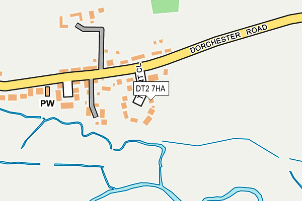 DT2 7HA map - OS OpenMap – Local (Ordnance Survey)