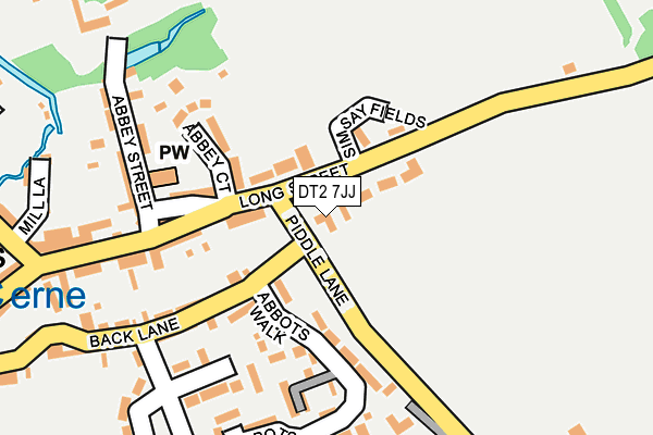 DT2 7JJ map - OS OpenMap – Local (Ordnance Survey)