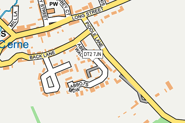 DT2 7JN map - OS OpenMap – Local (Ordnance Survey)