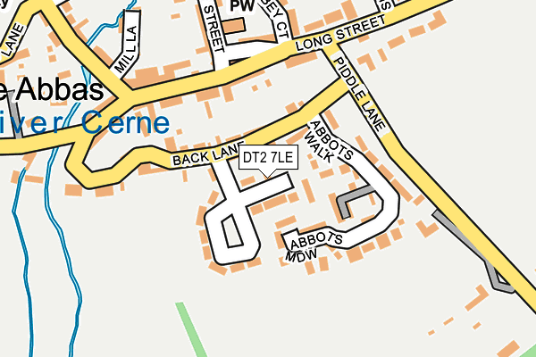 DT2 7LE map - OS OpenMap – Local (Ordnance Survey)