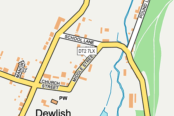 DT2 7LX map - OS OpenMap – Local (Ordnance Survey)