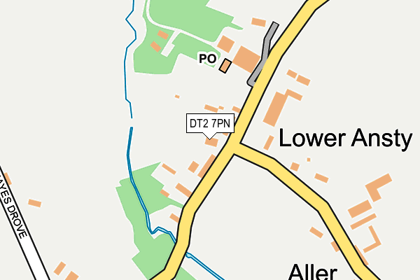 DT2 7PN map - OS OpenMap – Local (Ordnance Survey)