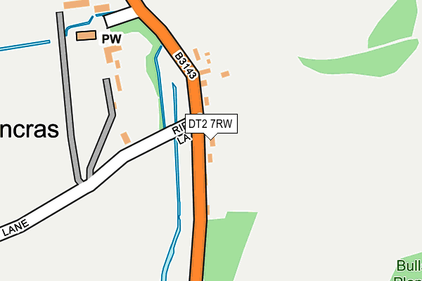 DT2 7RW map - OS OpenMap – Local (Ordnance Survey)