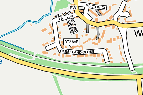 DT2 8AE map - OS OpenMap – Local (Ordnance Survey)