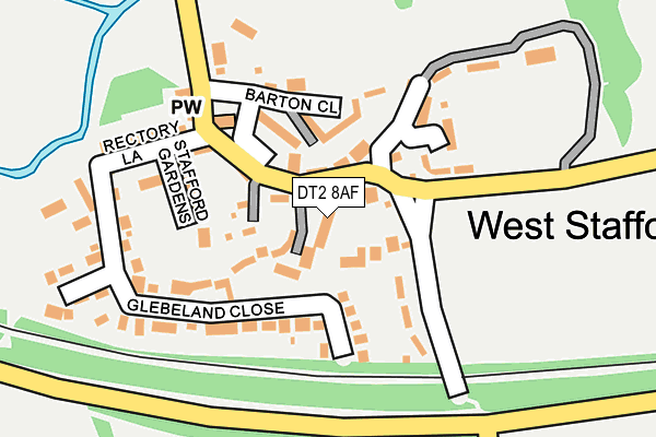 DT2 8AF map - OS OpenMap – Local (Ordnance Survey)