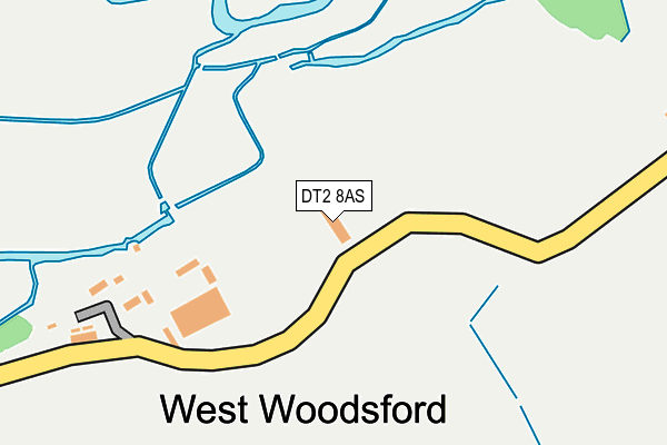 DT2 8AS map - OS OpenMap – Local (Ordnance Survey)