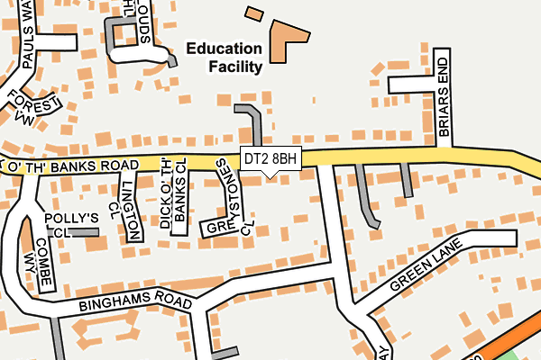 DT2 8BH map - OS OpenMap – Local (Ordnance Survey)