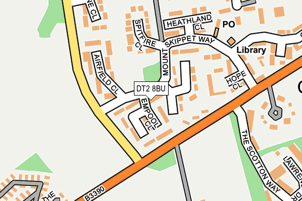 DT2 8BU map - OS OpenMap – Local (Ordnance Survey)