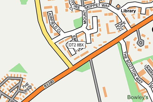 DT2 8BX map - OS OpenMap – Local (Ordnance Survey)