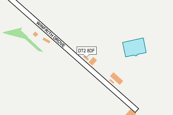DT2 8DF map - OS OpenMap – Local (Ordnance Survey)