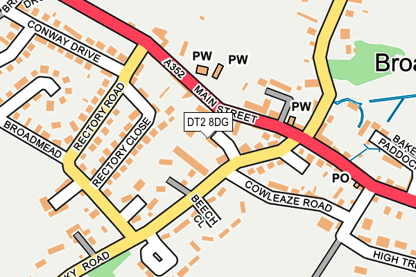 DT2 8DG map - OS OpenMap – Local (Ordnance Survey)