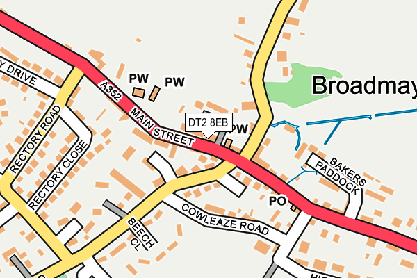 DT2 8EB map - OS OpenMap – Local (Ordnance Survey)