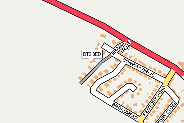 DT2 8ED map - OS OpenMap – Local (Ordnance Survey)