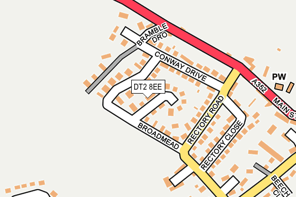 DT2 8EE map - OS OpenMap – Local (Ordnance Survey)