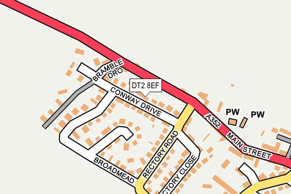 DT2 8EF map - OS OpenMap – Local (Ordnance Survey)