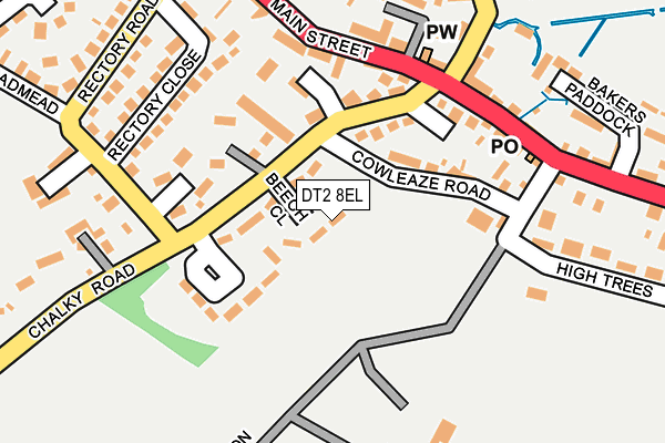 DT2 8EL map - OS OpenMap – Local (Ordnance Survey)