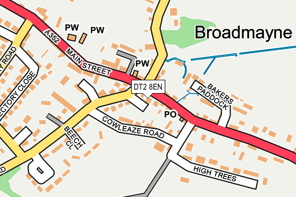 DT2 8EN map - OS OpenMap – Local (Ordnance Survey)