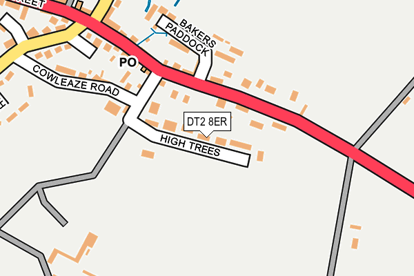 DT2 8ER map - OS OpenMap – Local (Ordnance Survey)