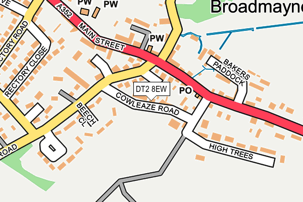 DT2 8EW map - OS OpenMap – Local (Ordnance Survey)