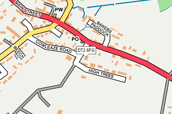 DT2 8FG map - OS OpenMap – Local (Ordnance Survey)