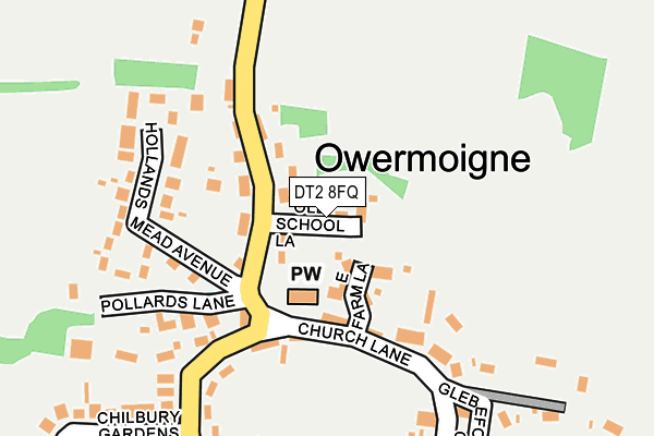 DT2 8FQ map - OS OpenMap – Local (Ordnance Survey)