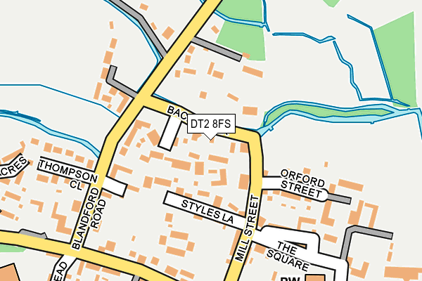 DT2 8FS map - OS OpenMap – Local (Ordnance Survey)