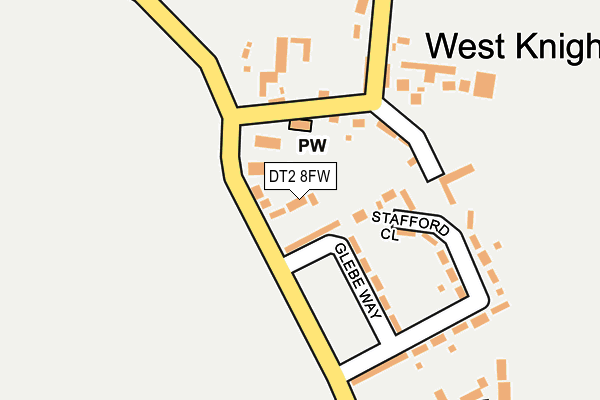 DT2 8FW map - OS OpenMap – Local (Ordnance Survey)