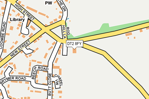 DT2 8FY map - OS OpenMap – Local (Ordnance Survey)