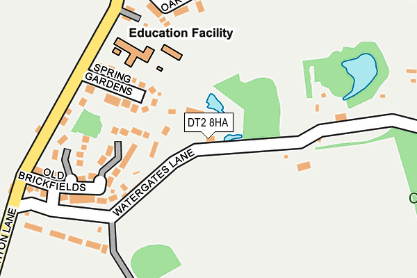 DT2 8HA map - OS OpenMap – Local (Ordnance Survey)