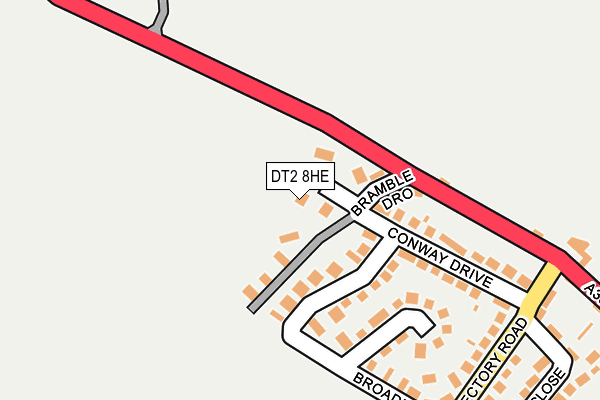 DT2 8HE map - OS OpenMap – Local (Ordnance Survey)