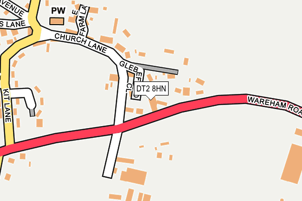 DT2 8HN map - OS OpenMap – Local (Ordnance Survey)
