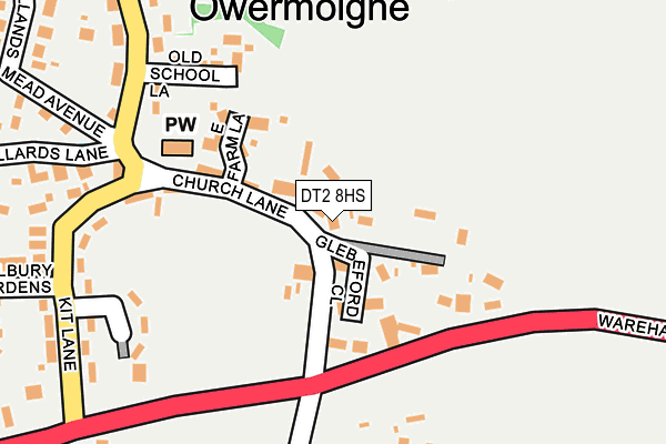 DT2 8HS map - OS OpenMap – Local (Ordnance Survey)