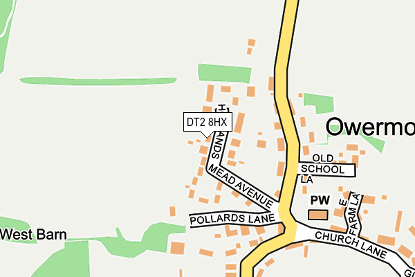 DT2 8HX map - OS OpenMap – Local (Ordnance Survey)