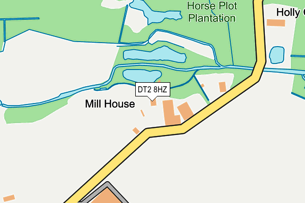 DT2 8HZ map - OS OpenMap – Local (Ordnance Survey)