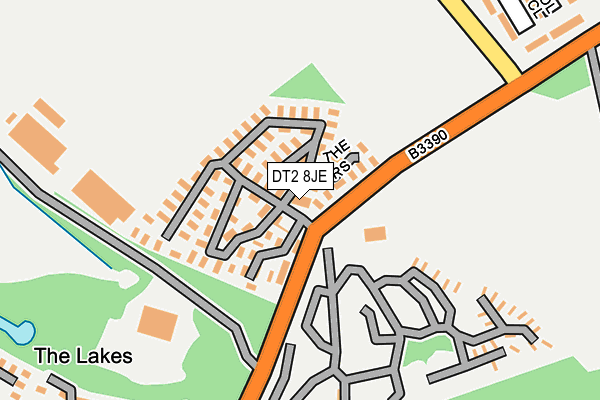 DT2 8JE map - OS OpenMap – Local (Ordnance Survey)