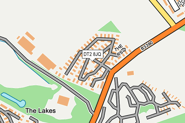 DT2 8JQ map - OS OpenMap – Local (Ordnance Survey)