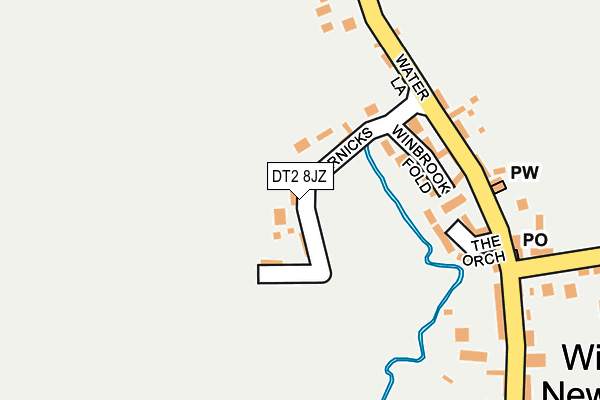 DT2 8JZ map - OS OpenMap – Local (Ordnance Survey)