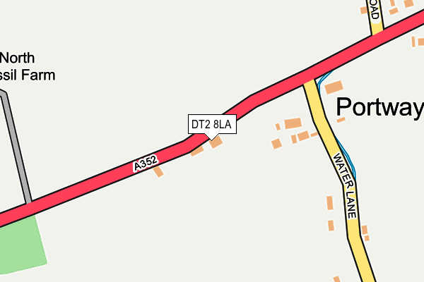 DT2 8LA map - OS OpenMap – Local (Ordnance Survey)